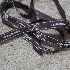 Hermes Paris 2022 Lightharted Brown Ribbon